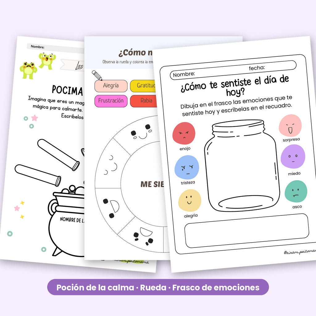 Mi mundo de Emociones: Workbook de educación emocional para niños de 3 a 6 años